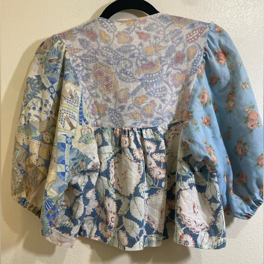 Floral Patchwork Blouse - Picture 4 of 7